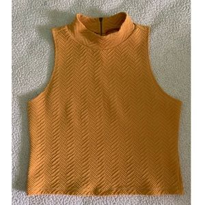 Mustard yellow halter top